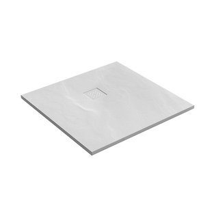 Douchebak Sanitop Just Creating Relievo Crag 90x90 cm Mat Wit Douchebak Sanitop Just Creating Relievo Crag 90x90 cm Mat Wit
