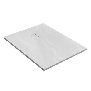 Douchebak Sanitop Just Creating Relievo Crag 90x120 cm Mat Wit