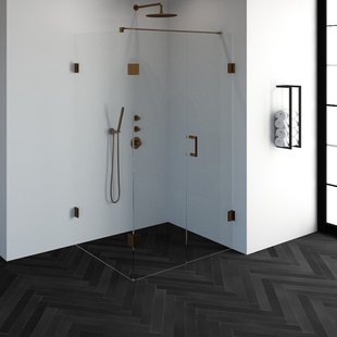 Douchecabine Compleet Just Creating Profielloos 3-Delig 90x120 cm Koper Douchecabine Compleet Just Creating Profielloos 3-Delig 90x120 cm Koper