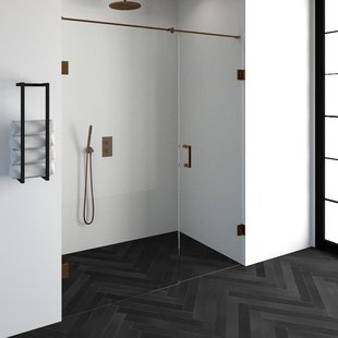 Nisdeur Compleet Just Creating Profielloos 2-Delig 170x200 cm 100/70 Koper