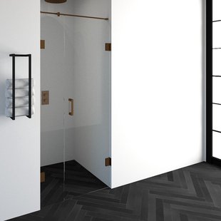 Nisdeur Compleet Just Creating Profielloos 2-Delig 90x200 cm 30/60 Koper