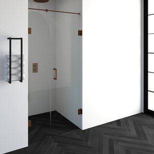 Nisdeur Compleet Just Creating Profielloos 2-Delig 100x200 cm 40/60 Koper