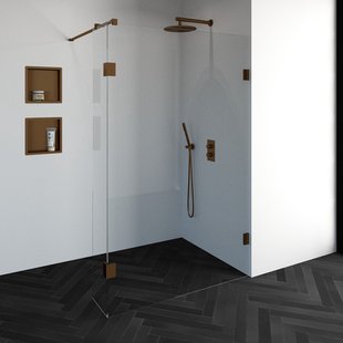 Inloopdouche Compleet Just Creating Profielloos 130/30 cm Koper Inloopdouche Compleet Just Creating Profielloos 130/30 cm Koper