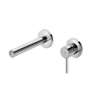 Wastafelmengkraan Hotbath Buddy Inbouw 3+3 Inbouwsysteem 1-hendel Uitloop Recht 17 cm Chroom