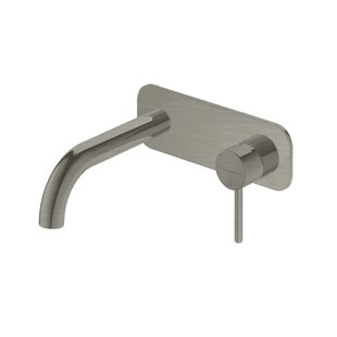 Wastafelmengkraan Hotbath Buddy inbouw 3+3 inbouwsysteem 1-hendel Gebogen 16.4 cm Geborsteld Nikkel