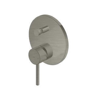 Douche/Badmengkraan Hotbath Buddy Inbouw Omstelrichting Geborsteld Nikkel (incl. inbouwdeel)