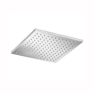 Hoofddouche Hotbath Mate 30x30 cm Vierkant Opbouw Geborsteld Nikkel