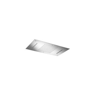 Hoofddouche Hotbath Mate Inbouw 70x38 cm Met Cascade Dualflow Geborsteld Nikkel Hoofddouche Hotbath Mate Inbouw 70x38 cm Met Cascade Dualflow Geborsteld Nikkel