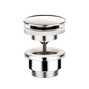 Afvoerplug Hotbath Cobber Always-Open met Schroef Rond Chroom