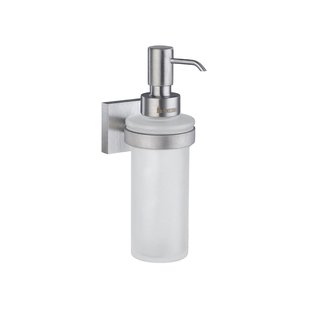 Zeepdispenser Smedbo House Wandmodel Matglas met Mat Chroom