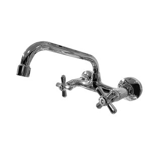 Keukenkraan Best Design Liberty Wandkraan Boven Uitloop Chroom