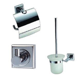 Complete toiletset Best Design Viera Metaal/Glas