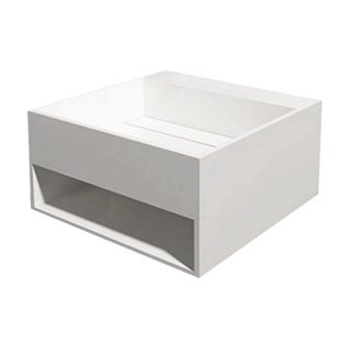 Wastafel Best Design HQ-500 Just Solid 50x50x25 cm Mat Wit