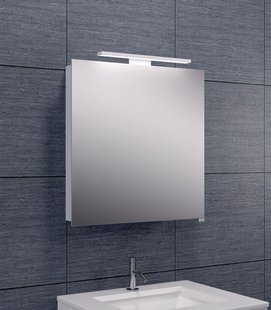 Spiegelkast Wiesbaden met Led Verlichting 60x60 Aluminium