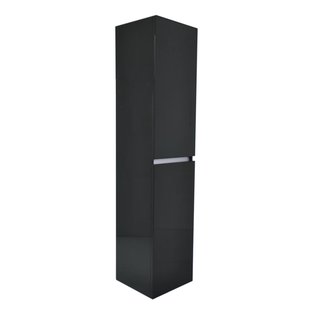 Hoge Kast 160 cm Wiesbaden Vision 160x35x35 Hoogglans Grijs (2 deuren)