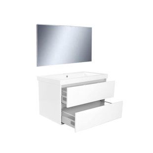 Badkamermeubel Wiesbaden Vision 80x46 Wit (2 laden)