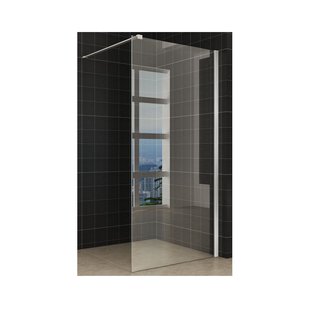 Douchewand Wiesbaden met RVS profiel 120x200 cm 10mm NANO glas