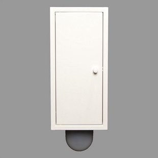 Inbouw Toilet borstel Brush-Up Gepoedercoat Wit Etsero