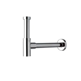 Sifon Mini met Muurbuis 25cm 5/4 met Rozet Chroom