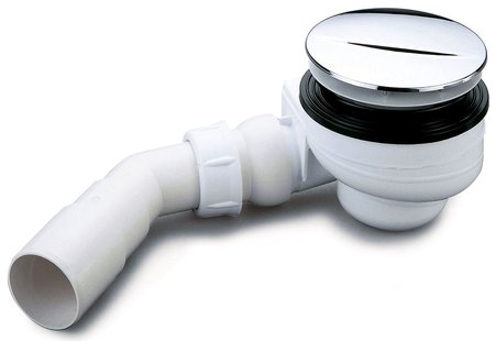 Turboflow douchebaksifon voor gat 90mm chroom