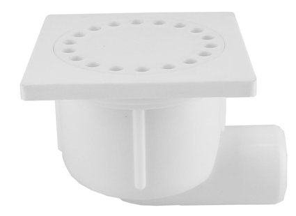 Wiesbaden doucheplug 10x10 zijuitlaat wit