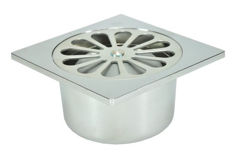 Wiesbaden chroom ABS doucheput 10x10 onder 40mm