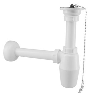 Wiesbaden pvc plug-bekersifons 5/4x32 wit