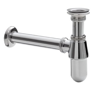 Plugbekersifon Wiesbaden met Muurbuis 5/4x32 Chroom