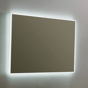 Spiegel Sanilux Mirror Infinity 80x70x4,1 cm Aluminium met LED Verlichting en Touch Sensor
