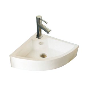 Fonteinset Sanilux Quartz Keramiek Hoekfontein 32x32x13cm met 1/2 Yara kraan Chroom