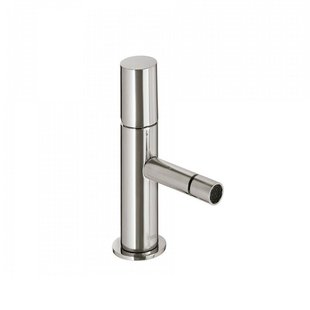 Bidetmengkraan Tres Study Exclusive 1-Knop Uitloop Recht 8 cm Rond RVS