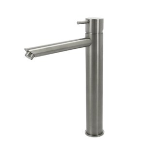 Wastafelmengkraan Hotbath Cobber 1-hendel Recht 28.6 cm Geborsteld Nikkel