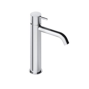 Wastafelmengkraan Hotbath Cobber 1-hendel Gebogen 21.6 cm Chroom