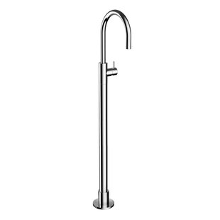 Vrijstaande Wastafelmengkraan Hotbath Cobber 1-hendel Gebogen 121 cm Chroom