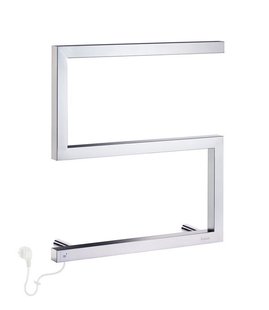 Elektrische Handdoekradiator Smedbo Dry Compact S-model 50x52,5 cm 50W RVS Glans