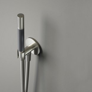 Staafhanddouche Hotbath Cobber Met Doucheslang En Wanduitlaat Mat Zwart