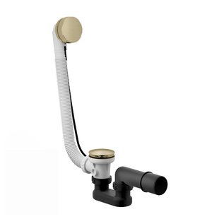 Badoverloop Hotbath Cobber Combinatie Verlengd Geborsteld Messing Living Colours