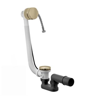 Badoverloop Hotbath Cobber Vulcombinatie Geborsteld Messing Living Colours