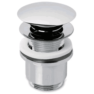 Design afvoerplug clickwaste met overloop 5/4 Chroom