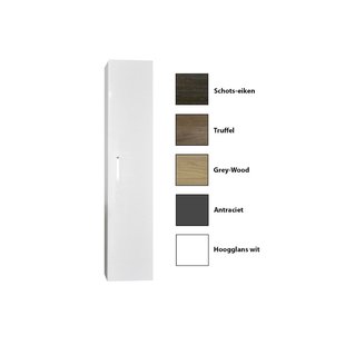 Kolomkast Sanicare Q1/Q12/Q17 Soft-Close Deur 160x33,5x32 cm Grey-Wood