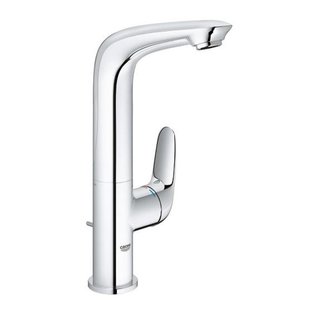 GROHE Eurostyle New 1-gats wastafelkraan L-size m. zijbediening m. waste m. gesloten greep chroom