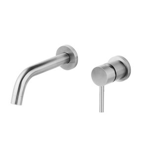 Inbouw Wastafelkraan Best Design Ore Wand Uitloop 13cm RVS