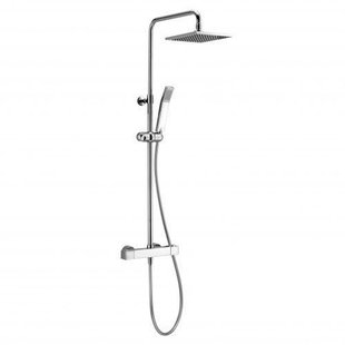 BWS regendouche / stortdouche vierkant met handdouche chroom