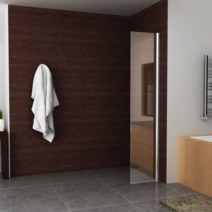 BWS Apollo Zijwand met Muurprofiel 40x200 cm 10mm NANO glas