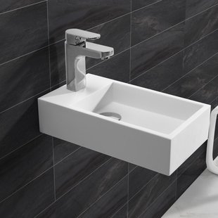 Fontein Wiesbaden Solid Surface 40x22x10 cm (Links)