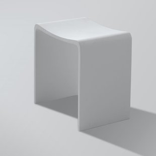 Badkamer Kruk Wiesbaden Solid Surface 40x30x42,5 cm Mat Wit