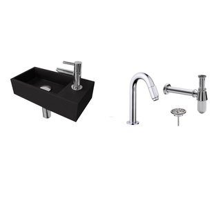FonteinPack Ink Versus Rechts Zwart Chroom (Keuze uit 20 kranen)