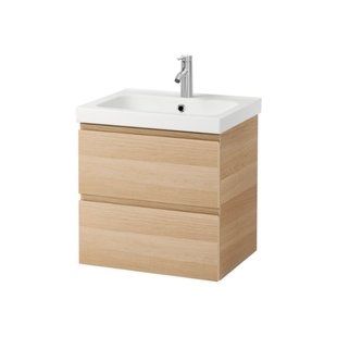 Badmeubelset Wiesbaden Vision Oak 60x46x53 cm