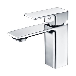 Wastafelmengkraan Sanilux Edge Vierkant Chroom