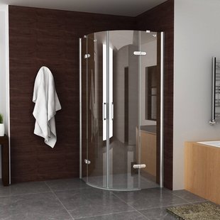 BWS Kwartronde Douchecabine 90x90 cm met 2 deuren 8mm NANO coating